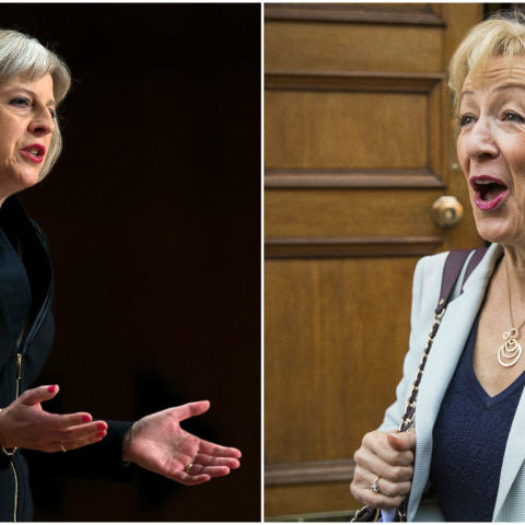 Theresa May and Andrea Leadsom