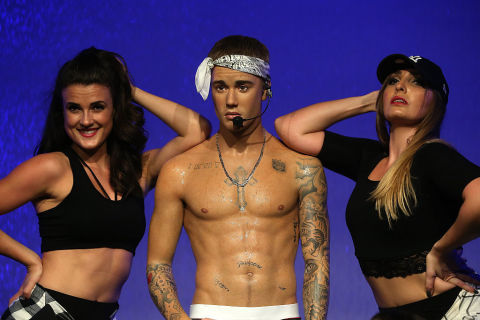 Justin Bieber wax work