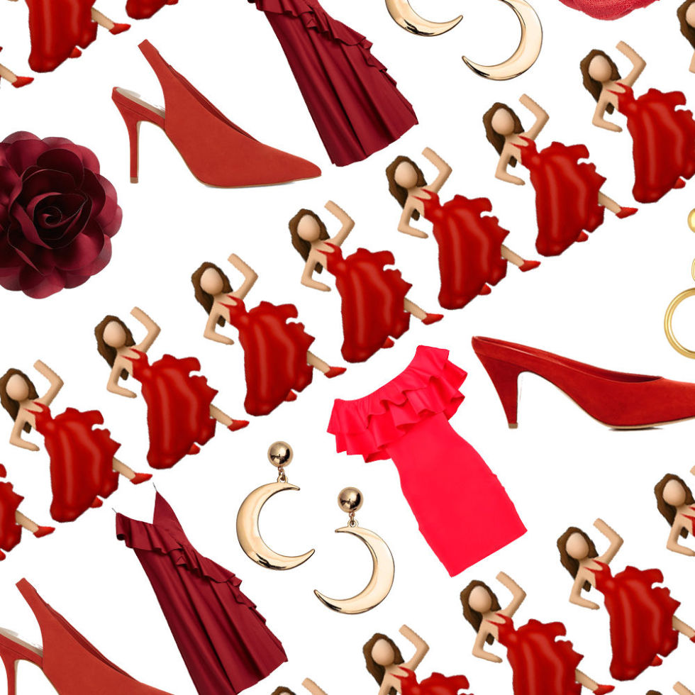red dress lady emoji  Woman Dancing Emoji: Meaning & Usage