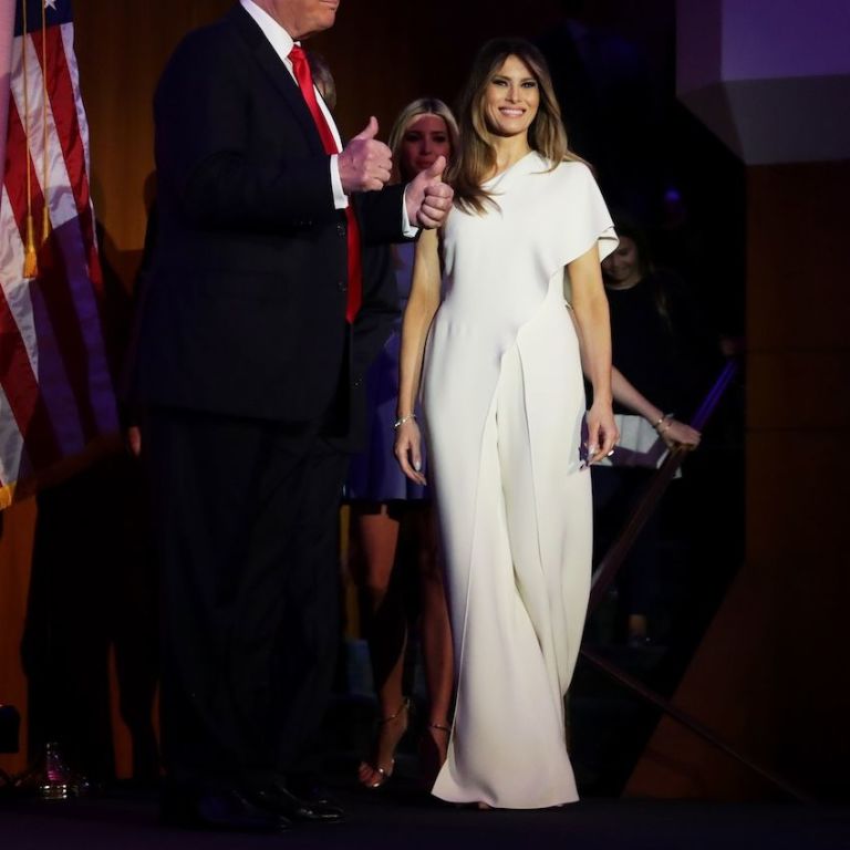 Melania Trumps Wears Ralph Lauren To Inauguration Melania Trumps Wears Ralph Lauren To Inauguration