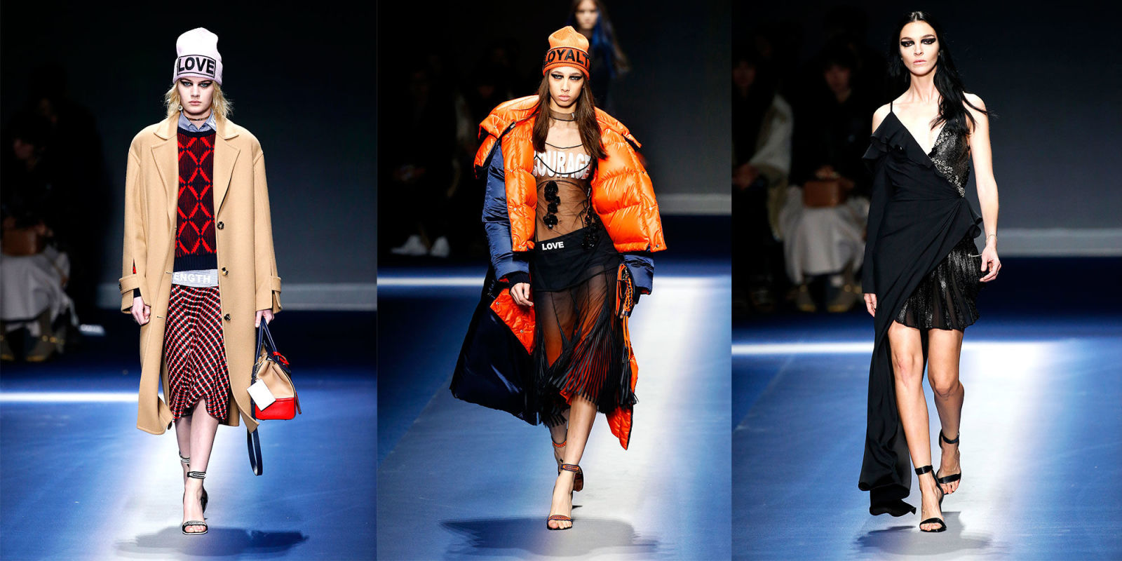 At Versace, Donatella Gives Words To Live By And Words To Wear