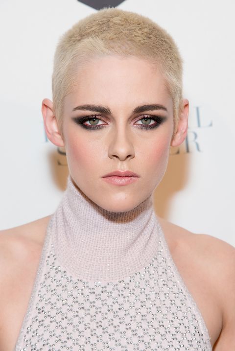 Kristen Stewart Blonde Buzzcut Hair