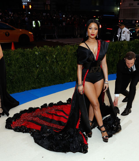 Nicki is wearing custom H&M