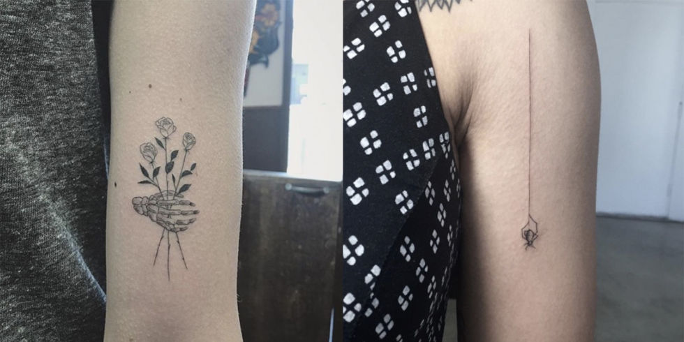 Halloween Tattoo Ideas For The Understated Goth Girl Halloween Tattoo Ideas For The Understated Goth Girl