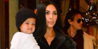 Saint West and Kim Kardashian | ELLE UK