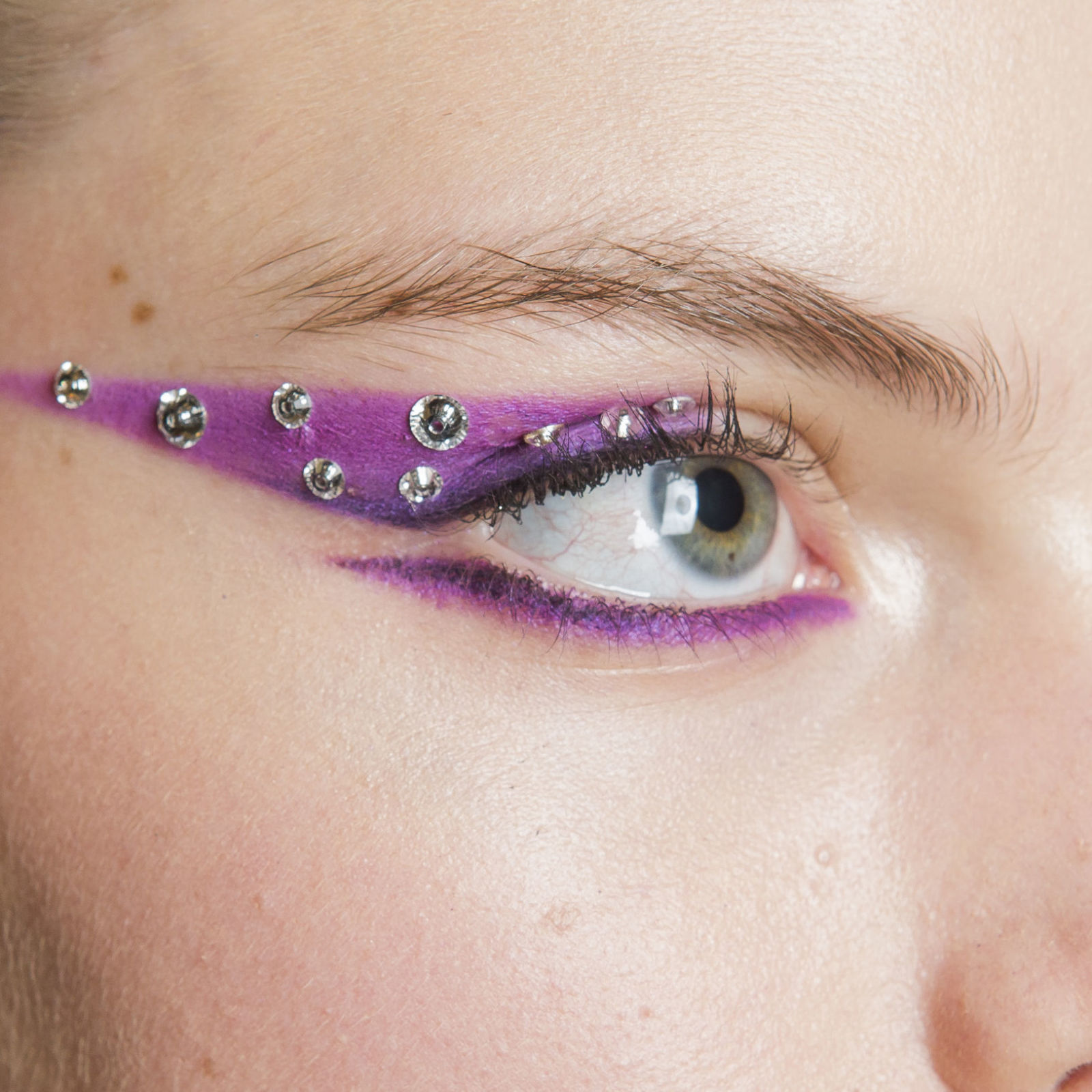 Neon Sci-Fi Eyeliner Is Fashion Week's Most Extra